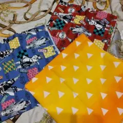 【1m×3枚セット】鬼滅の刃 生地 布 オックス 炭治郎 禰豆子 善逸 義勇