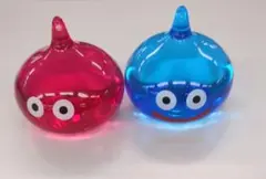 新品 青 赤 ドラゴンクエスト スライム ビッグクリアフィギュア2体