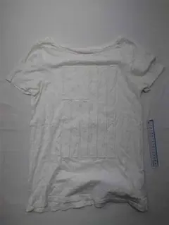 ◎トミー ヒルフィガー コットン刺繍Tシャツ ホワイト系 レディース S