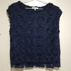 GLOBALWORKカットソー　花柄刺繍