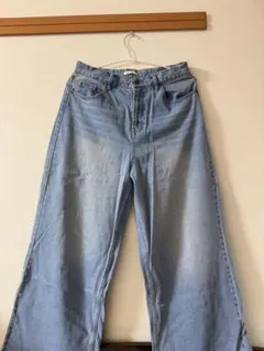 Regen Glanz ワイドバギーデニムパンツ