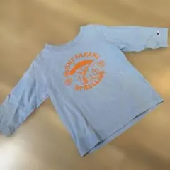 チャンピオン　七分袖 Tシャツ ライトブルー