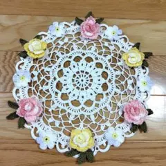 그라데이션 로즈 도일리 25cm