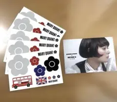 【匿名配送】Mary Quant マリークワント　シール×5枚　ポストカード付き