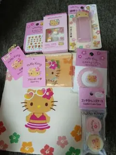 日焼けキティ　ネイルチップ　ネイルシール　その他　7点セット