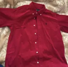 Ralph Lauren 赤 ボタンダウンシャツ 160