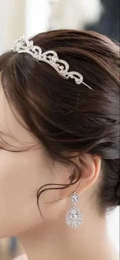 ブライダルアクセサリー ティアラ ピアス