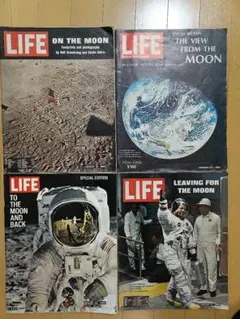 レア　入手困難品　LIFE誌　4冊セット　ヴィンテージ雑誌　アポロ11号着陸等