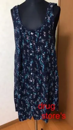 ドラッグストアーズ　花柄　ノースリーブ　ワンピース  ユーズド