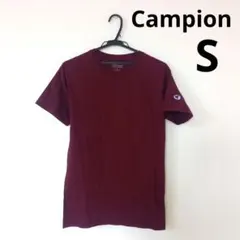チャンピオン　Champion　メンズ　半袖　Tシャツ　エンジ色　S