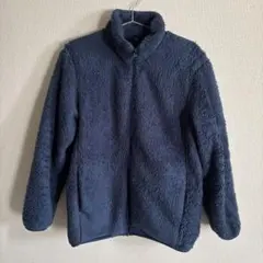 ユニクロ　ファーリーフリースフルジップジャケット　S ブルー