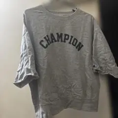 Champion グレー ロゴ Tシャツ レディースM