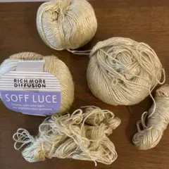 ハマナカ毛糸 リッチモアディフュージョン ソフルーチェ イエローベージュ 薄黄色