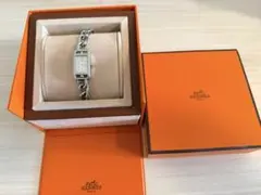 美品・裏保護シール未剥がし】HERMESナンタケット腕時計シルバー 