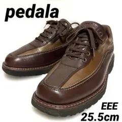 ☆美品☆ pedala ペダラ ウォーキングシューズ 革靴 25.5 ブラウンのサムネイル