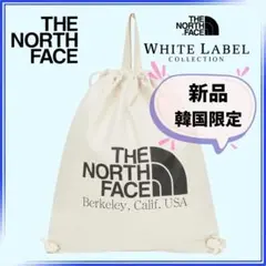 【新品】韓国限定　ノースフェイス　ナップサック　リュック　部活バック　ホワイトのサムネイル
