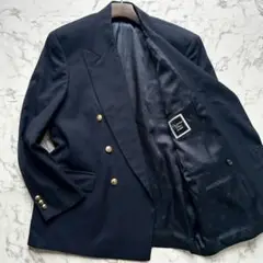 極美品✨クリスチャンディオール 紺ブレザー ダブル ジャケット 金ボタン