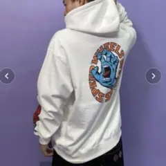 SANTA CRUZ サンタクルーズ　パーカー　白