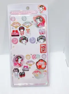 おすそわけ　ボンボンドロップシール　和柄　舞妓