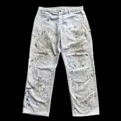 Dickies ペンキペインターパンツ ペイントダメージ白 ディッキーズ W85 Dickies ホワイトペインターパンツ - Fresh Service NECESSARY