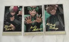 ヒロアカ 原画展 メモリアルコレクション 緑谷出久 爆豪勝己 轟焦凍 箔押し