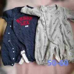 【今から使えます✨️】BUDDY LEE ネイビー グレー ロンパース