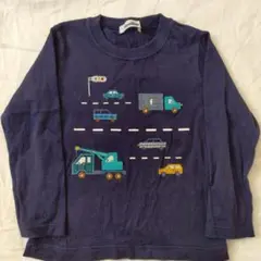 familiar 110 ネイビー 長袖カットソー