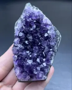 ウルグアイ産　天然アメジストクラスター　紫水晶　原石　置物　パワーストーン