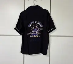 ラトルトラップ　刺繍入り半袖シャツ　ブラックのサムネイル