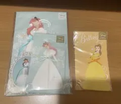 ディズニープリンセス　ハニカム　カード(ベルとアリエル)