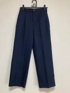Lugnoncureネイビー テーパードパンツ ウエストゴム
