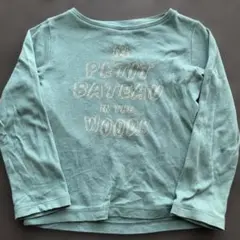★プチバトー★長袖Tシャツ ロンT★グリーン★3ans/95cm