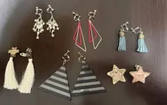 大きめイヤリング　6セットまとめ売り