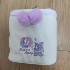 トムとジェリー　バニティバッグ　ウィンターVer.4 ホワイト　白