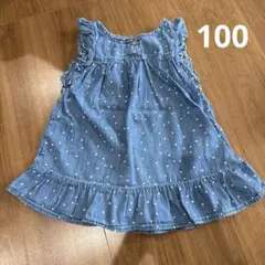 GAP デニム 星模様 ワンピース 3歳用