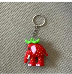 希少✨　美品　ブレインロット　ストロベリーエレファント　キーホルダー