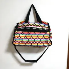LeSportsac ボストンバッグ カラフルハート