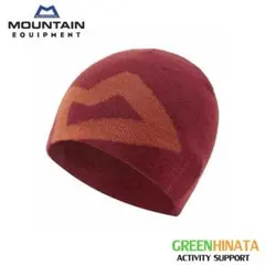マウンテンイクイップメント ニット帽　赤　帽子　キャップ　古着　オレンジ