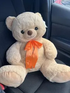 大きめベージュのクマのぬいぐるみ