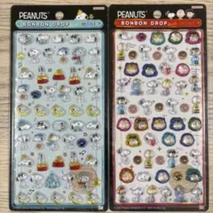 ボンボンドロップシール　ミニ　スヌーピー　２種
