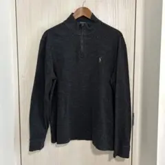 Polo Ralph Lauren ハーフジップ M ダークグレー