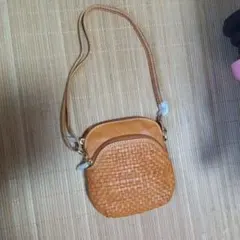 牛革メッシュショルダーバッグ