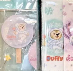 ダッフィー　ミニタオル　メモ帳　ホワイト　ウィンタータイム　ワンダーズ