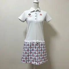 ルコックスポルティフ　ルコック　ゴルフ　ゴルフウェア　夏　ワンピース　マリン