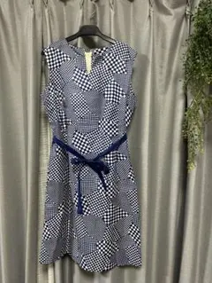 ノースリーブひざ丈ワンピース ヴィンテージ　古着