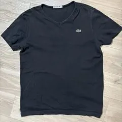 LACOSTE Vネック Tシャツ ブラック