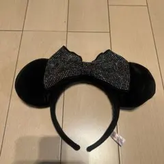 ミニーマウス耳付きカチューシャ