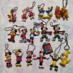 ディズニー　ミッキー　ミニー　他 レトロ　　ボールチェーン　18体