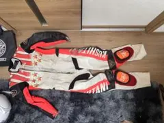 使用5回！・美品】バイク用 レーシングスーツ / ツナギ［クシタニ/LL］のサムネイル