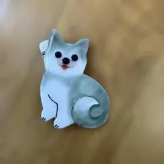 ♡訳ありお値下げ♡ ブローチ　犬　わんちゃん　七宝焼　シバ犬　秋田犬